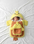 Premium 2-Piece "Yellow Chick" Newborn Sleep Nest & Anti-Flat Head Pillow Set – Ultra-Soft Cotton Collection