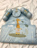 07 Piece Of Giraffe Theme Baby Carry Nest Bundle Set – Soft &amp; Cozy Sleeping Nest for Newborns