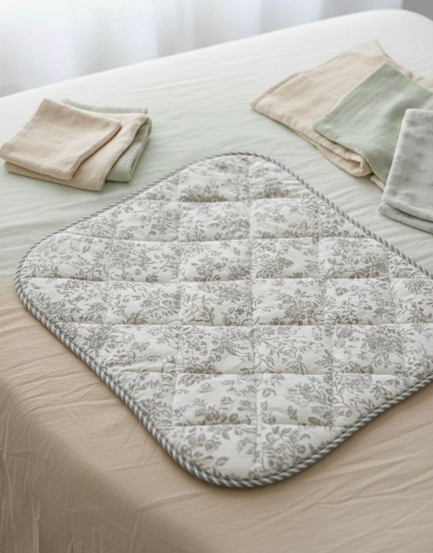 Imported Soft Quilted Baby Changing Sheet-PAIR OF 3